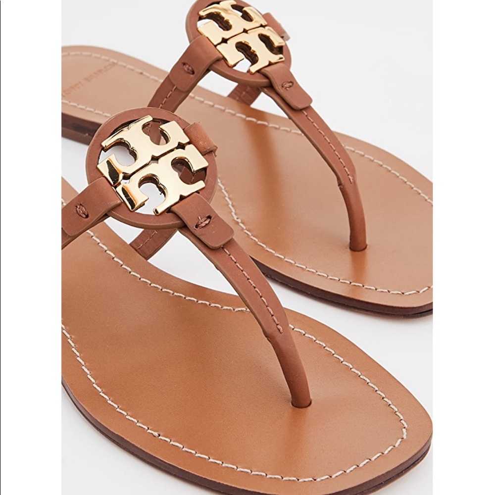‼️SOLD‼️Tory Burch,  Miller Leather Thong Sandals - Picture 2 of 12